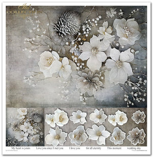 Scrapbooking Papier Winterstrauß Set 310x320 mm 200 g/m2 10 Stück