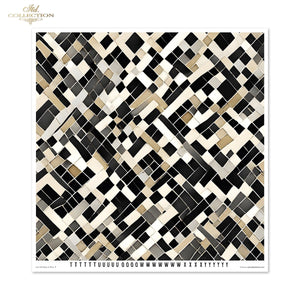 Scrapbooking Papierset Black & White 11 Bögen FSC Recycled 200g/m²