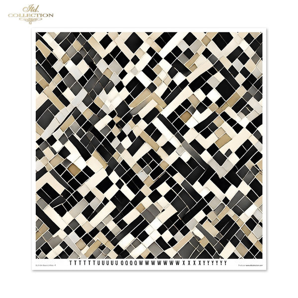 Scrapbooking Papierset Black & White 11 Bögen FSC Recycled 200g/m²