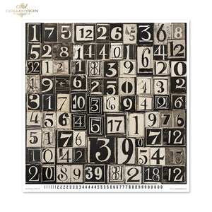 Scrapbooking Papierset Black & White 11 Bögen FSC Recycled 200g/m²