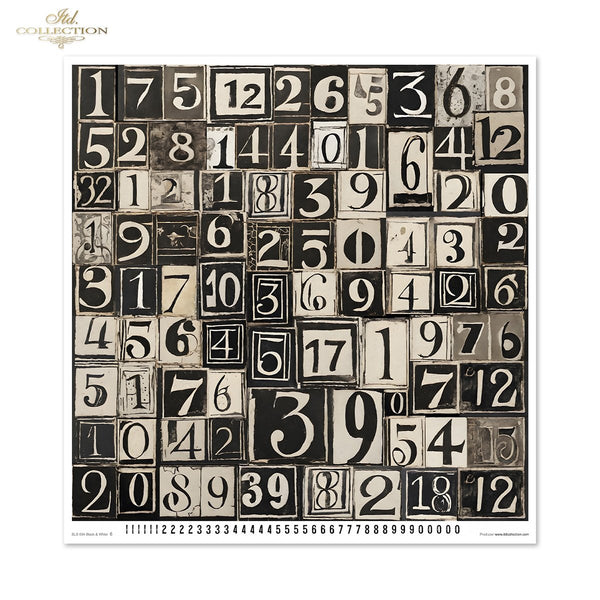 Scrapbooking Papierset Black & White 11 Bögen FSC Recycled 200g/m²