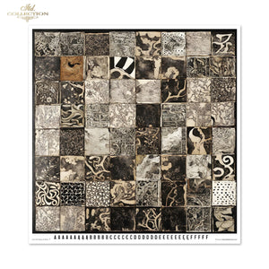 Scrapbooking Papierset Black & White 11 Bögen FSC Recycled 200g/m²