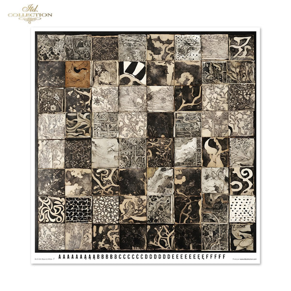 Scrapbooking Papierset Black & White 11 Bögen FSC Recycled 200g/m²