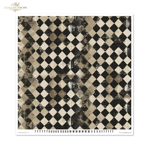 Scrapbooking Papierset Black & White 11 Bögen FSC Recycled 200g/m²