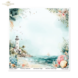 Set von Papieren für Scrapbooking Tropical Dreams 200g/m² 310x320 mm 11 Bögen