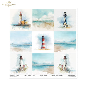Set von Papieren für Scrapbooking Tropical Dreams 200g/m² 310x320 mm 11 Bögen