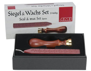 Siegel- und Wachsset 2-teilig, Sonnensiegel