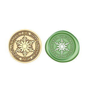 Siegelstempel Schneeflocke 2,5cm