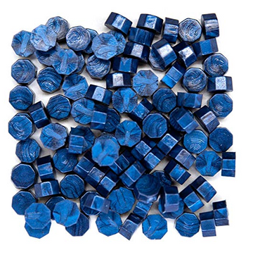Siegelwachs Pastillen perlmuttblau, 100 Stk./Beutel