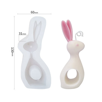 Silikon-Gießform Hase 13x6x3,1cm