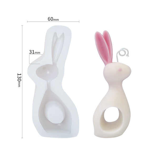 Silikon-Gießform Hase 13x6x3,1cm