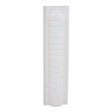 Silikon-Gießform Stabkerze geringerelt ø 2,3cm Höhe 19,5cm 2-teilig