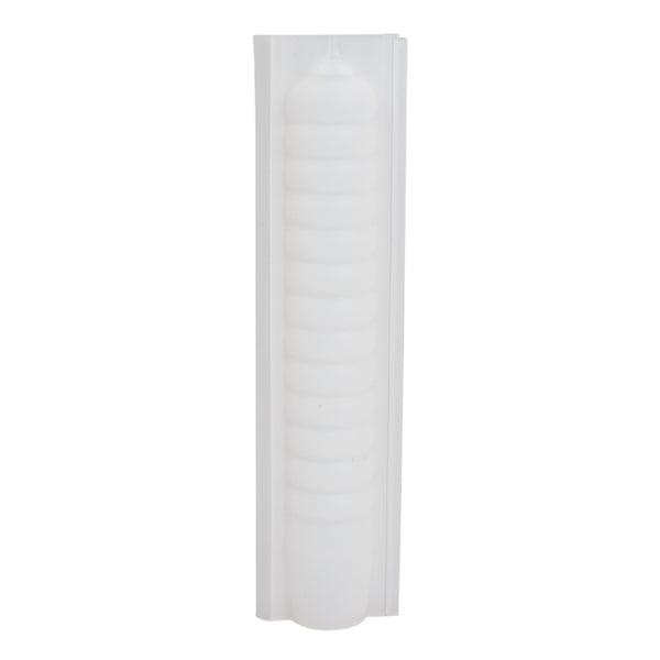 Silikon-Gießform Stabkerze geringelt ø 2,3cm Höhe 19,5cm 2-teilig