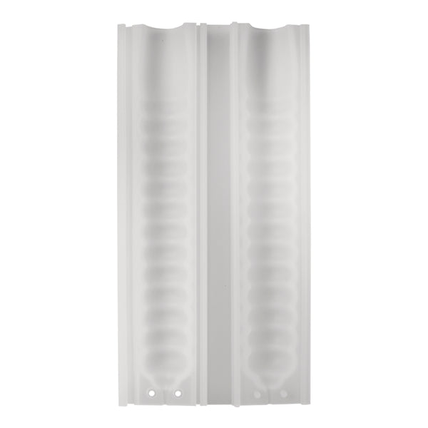 Silikon-Gießform Stabkerze geringelt ø 2,3cm Höhe 19,5cm 2-teilig