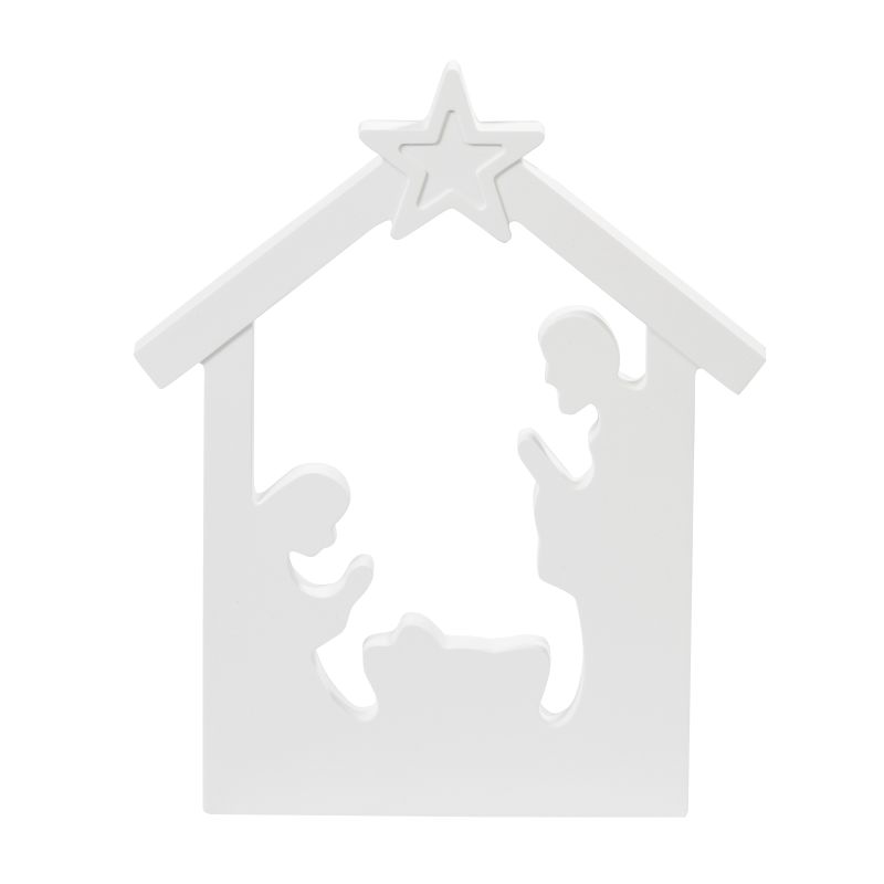 Silikon-Gießform Weihnachts-Krippe heilige Familie 15,5x12x1cm