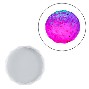 Silikon Gießform Coaster 12eck Facettenrand  12cm