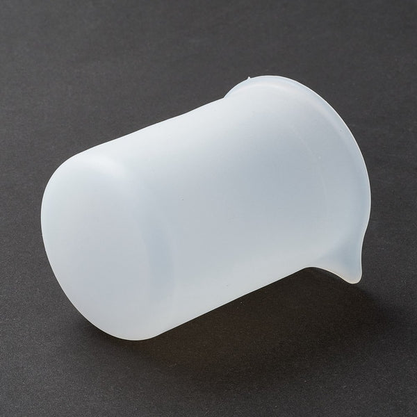 Silikon Messbecher für Epoxidharz & Gießmassen 150 ml  flexibel weiß 7,8×6,7×8,1cm 1 Stück