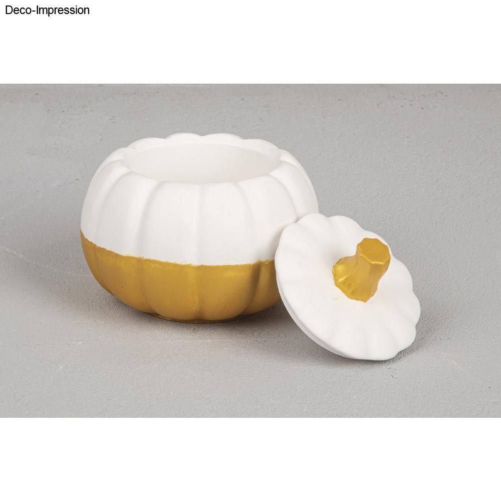 Silikon Gießform 3D Kürbis 10cm ø mit Deckel Höhe 8,5cm