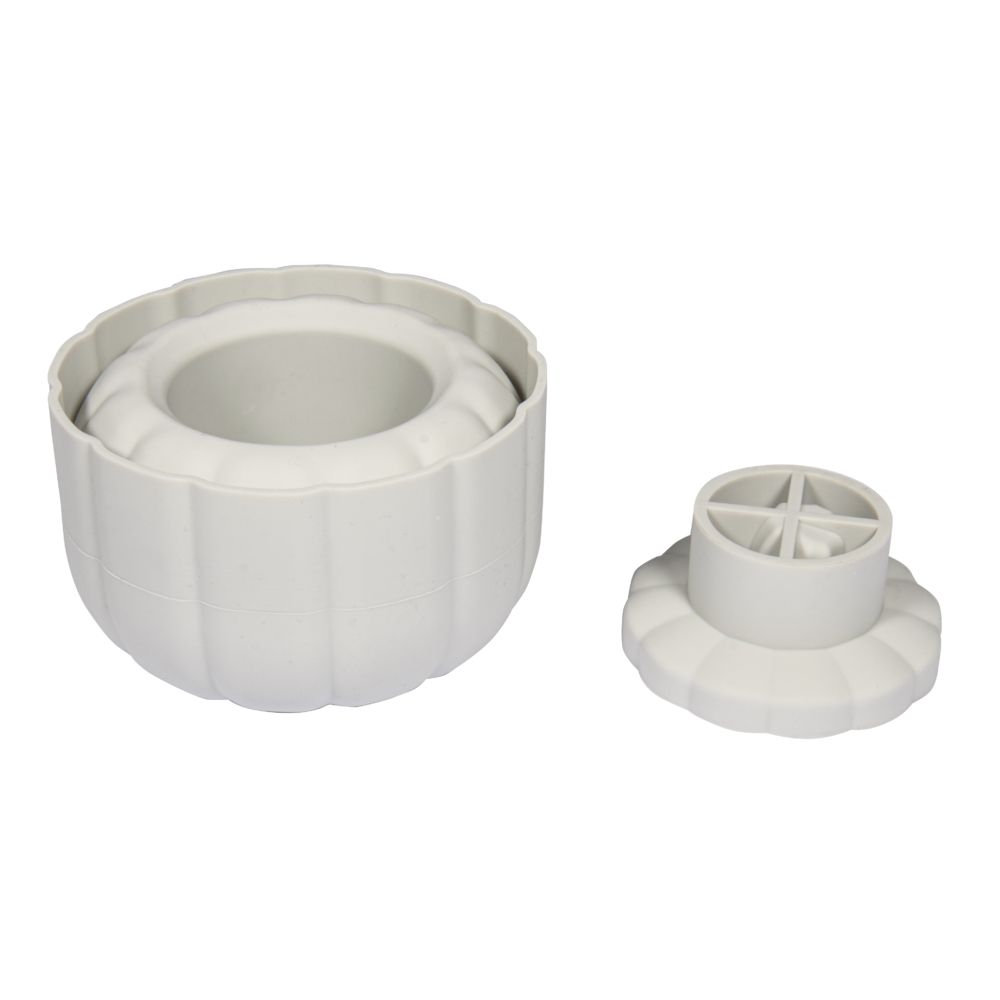 Silikon Gießform 3D Kürbis 10cm ø mit Deckel Höhe 8,5cm