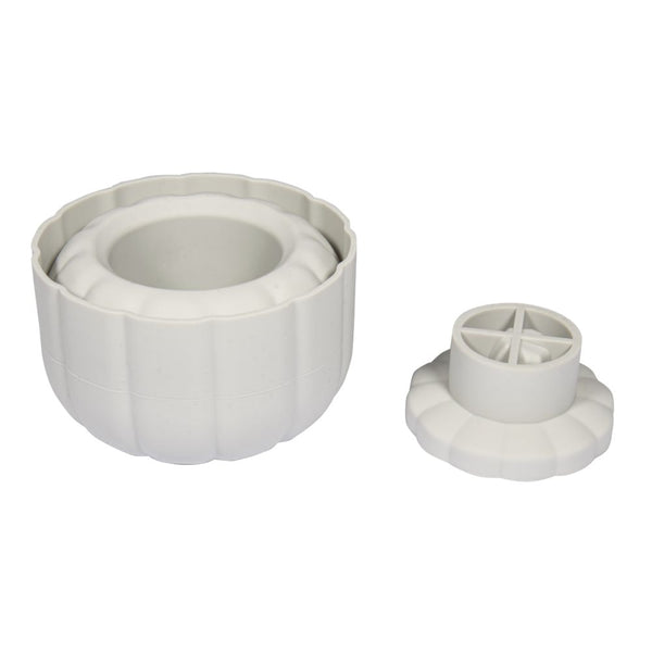 Silikon Gießform 3D Kürbis 10cm ø mit Deckel Höhe 8,5cm