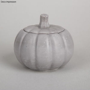 Silikon Gießform 3D Kürbis 10cm ø mit Deckel Höhe 8,5cm
