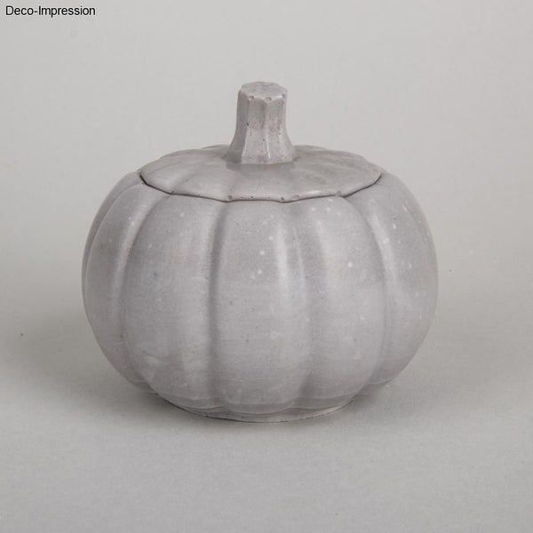 Silikon Gießform 3D Kürbis 10cm ø mit Deckel Höhe 8,5cm