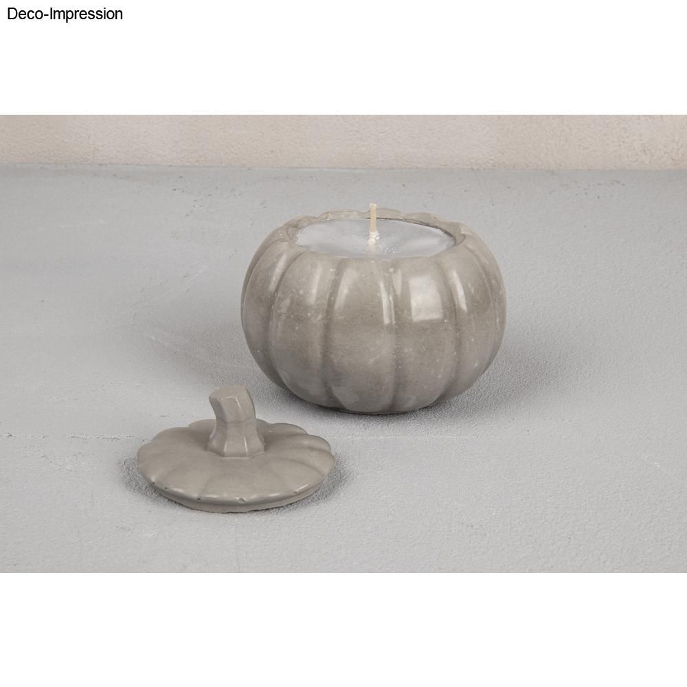 Silikon Gießform 3D Kürbis 10cm ø mit Deckel Höhe 8,5cm