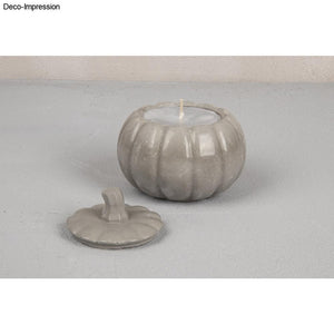 Silikon Gießform 3D Kürbis 10cm ø mit Deckel Höhe 8,5cm
