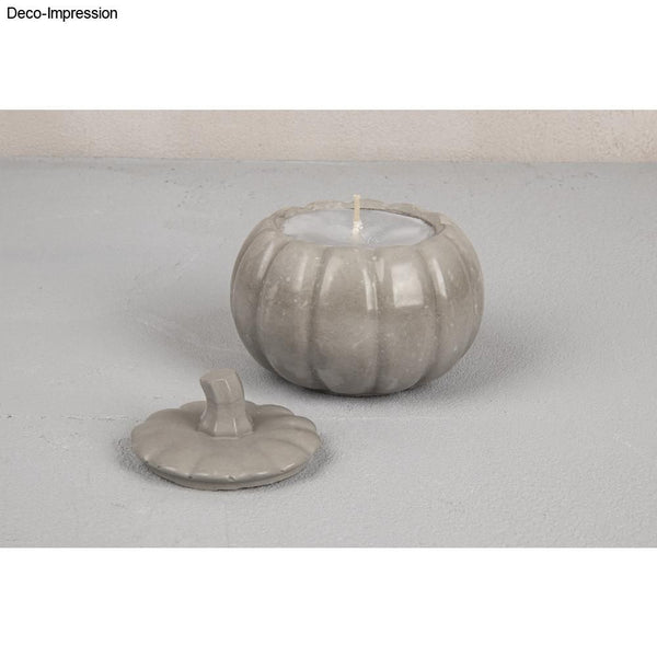 Silikon Gießform 3D Kürbis 10cm ø mit Deckel Höhe 8,5cm