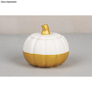 Silikon Gießform 3D Kürbis 10cm ø mit Deckel Höhe 8,5cm