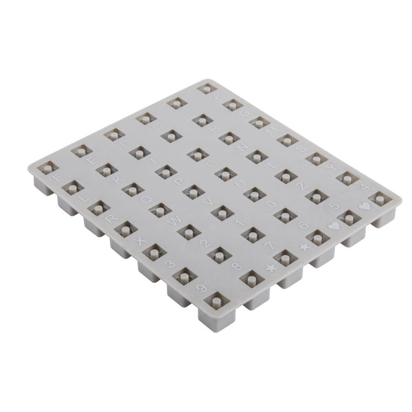 Silikon Gießform Buchstaben Perlen inkl. Zahlen 42 Perlen 10x10mm