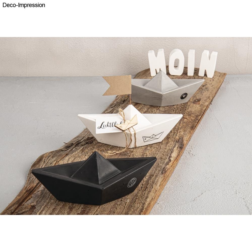 Silikon Gießformen Set Origami Boote 3tlg 8x4x2,9cm 12x6x4,3cm 16x8x5,6cm