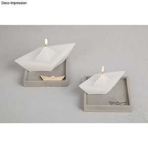 Silikon Gießformen Set Origami Boote 3tlg 8x4x2,9cm 12x6x4,3cm 16x8x5,6cm