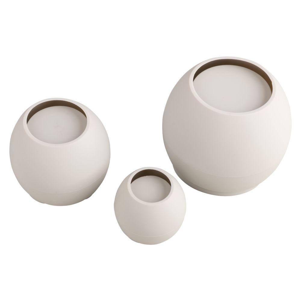 Silikon Gießformen Set Vasen Wellenrand 3tlg. 5x4,2cm 7,2x6cm 9,5x7,8cm
