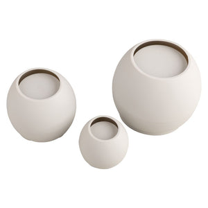 Silikon Gießformen Set Vasen Wellenrand 3tlg. 5x4,2cm 7,2x6cm 9,5x7,8cm