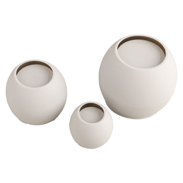 Silikon Gießformen Set Vasen Wellenrand 3tlg. 5x4,2cm 7,2x6cm 9,5x7,8cm