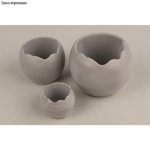 Silikon Gießformen Set Vasen Wellenrand 3tlg. 5x4,2cm 7,2x6cm 9,5x7,8cm