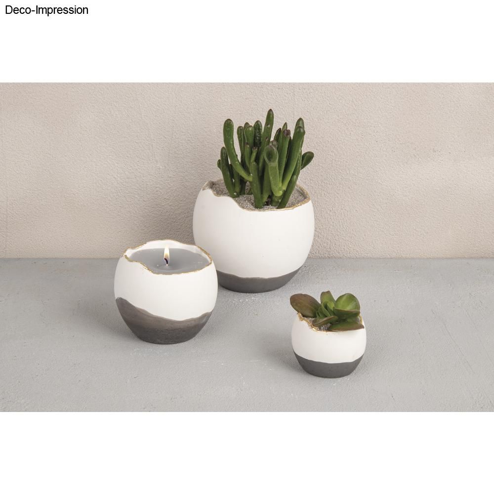Silikon Gießformen Set Vasen Wellenrand 3tlg. 5x4,2cm 7,2x6cm 9,5x7,8cm