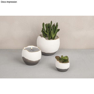 Silikon Gießformen Set Vasen Wellenrand 3tlg. 5x4,2cm 7,2x6cm 9,5x7,8cm