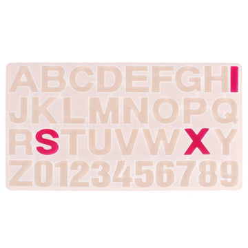 Silikonform Alphabet Buchstaben Zahlen 36x19cm