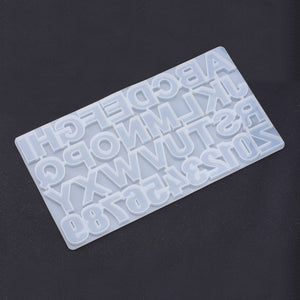 Silikonform Alphabet Buchstaben Zahlen 36x19cm