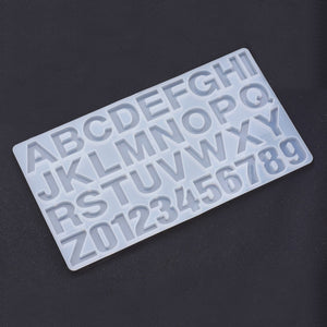 Silikonform Alphabet Buchstaben Zahlen 36x19cm