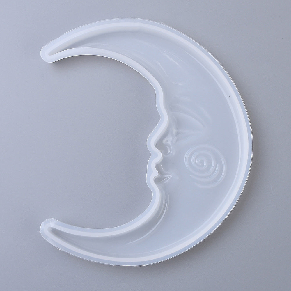 Silikonform Mondsichel mit Gesicht 185x155 mm