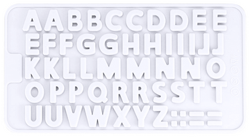 Silikonform Gießform Alphabet Buchstaben