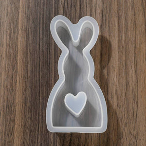 Silikonform Häschen mit Herz 138x68x26mm