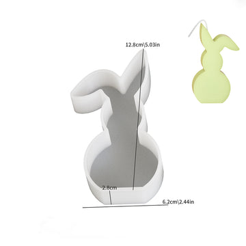 Silikongießform Hase hockend 162x90x27mm