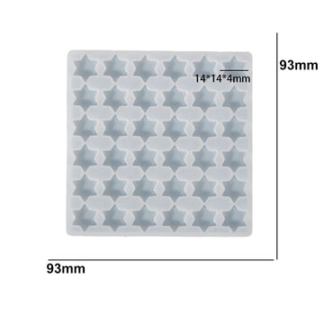 Silikongießform Mini-Sterne 93x93mm