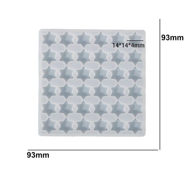 Silikongießform Mini-Sterne 93x93mm