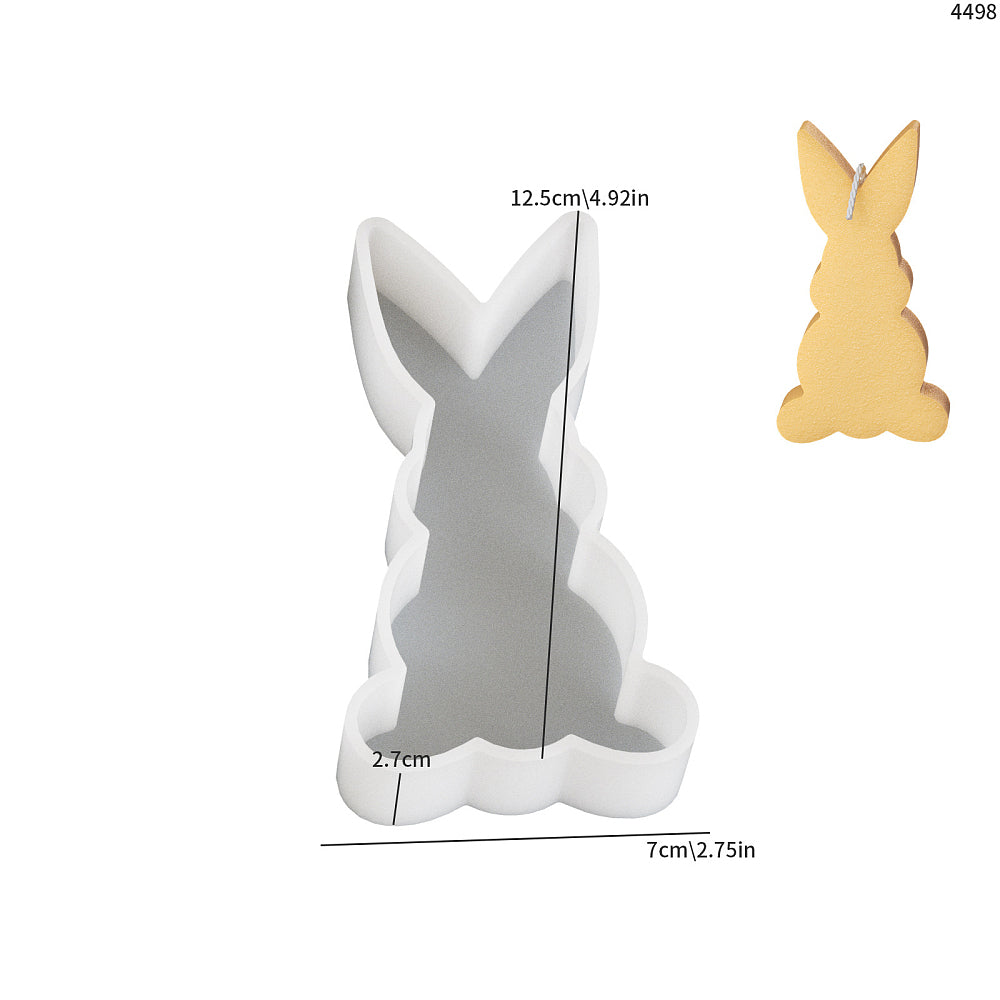 Silikongießform Osterhase hockend 130x77x27mm