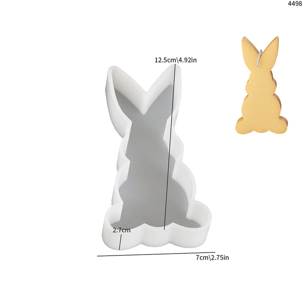 Silikongießform Osterhase hockend 130x77x27mm